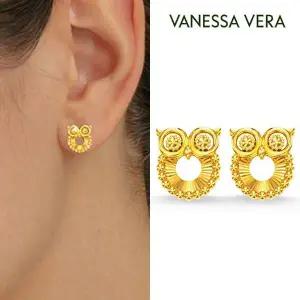 바네사베라 24K순금 부엉이 귀걸이 2.4g