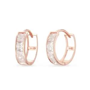 14k 플래시 사각 링귀걸이