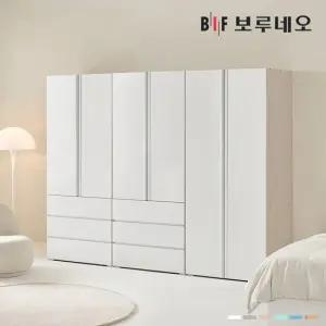 [착불] 타키 2400 CC세트 장롱 장농 이불장 안방 작은방 원룸 서랍 8자