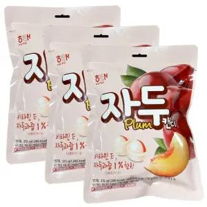 해태제과 자두맛 캔디 대봉 315g x 3개,간식 후식