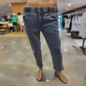 [지프] 앞 요크 밴딩 배기 데님 바지 JN3DPM740