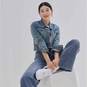 [잠뱅이](김해점)여)난스판 솔트 틴워싱 크롭 데님 자켓 DJ-MB AN3DDJ651