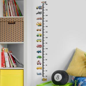 부릉부릉 아이방 자동차 키재기스티커 인테리어 포인트 데코 측정 벽지 신장 디자인 좋아하는 남자 어린이