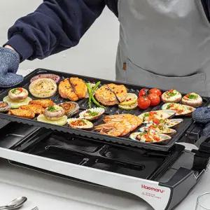 해마루 분리형 와이드 대형 전기그릴 고기불판 펜션 삼겹살 HM-3022G