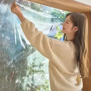 [물로 붙이는]아이오랩스 1도씨 냉열기차단 창문 단열필름 보온 방한 결로방지 무점착 시트지 유리창 썬팅지