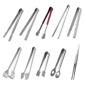 스텐 집게 / 빵 얼음 악어 통닭 튀김 캠핑 요리 핀셋 치킨 뷔페 주방