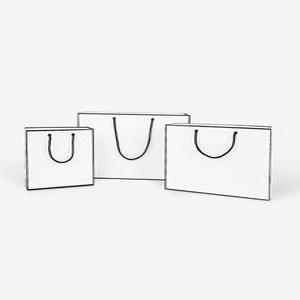 나우스팩 무광 화이트 고급쇼핑백(50장) 3가지 사이즈