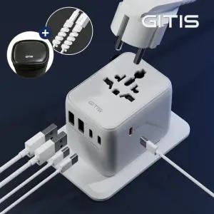 [BEST] 지티스 PD35W 여행용 멀티 어댑터 초고속 해외 여행 멀티탭 C타입 2500W