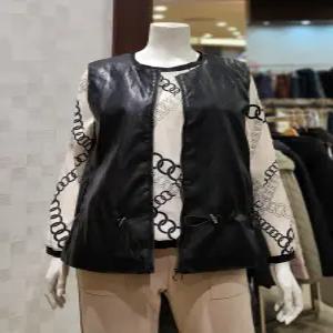 [벨라디터치] V1D1VT22 허리 스트링 레더 베스트