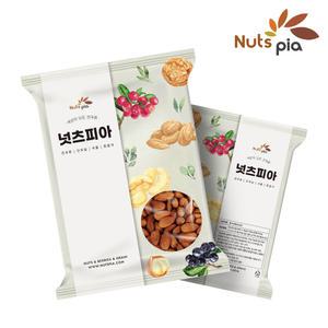 [넛츠피아] 25년 햇 구운 아몬드 1kg x 2봉 (총 2kg) 견과류
