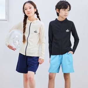 어린이 초등 중등 아동 주니어 집업 긴소매 반바지 수영복 세트 94 상하 래쉬가드