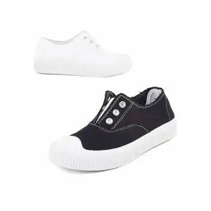 [하프클럽/세자매]예쁜 빈티지스타일 여성스니커즈 발편한 캔버스화