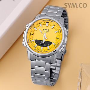 AMW-880D-9A 카시오 아날로그 디지털 다이버 메탈 손목시계 c161