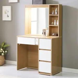 아트박스/벨리카가구 팍스 LED 조명 화장대 세트 800