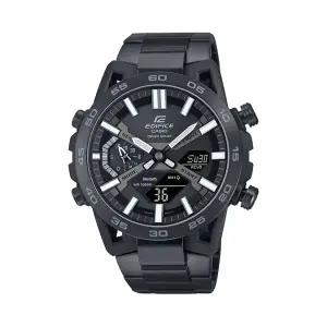 [롯데백화점]에디피스 터프솔라 블루투스 남성 블랙 메탈 시계 ECB-2000DC-1BDF