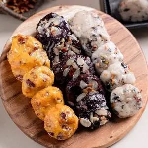 [착한떡] 영양가득 찰떡 3종세트 총 21개 (흑미모듬떡+모듬떡+호박모듬떡)