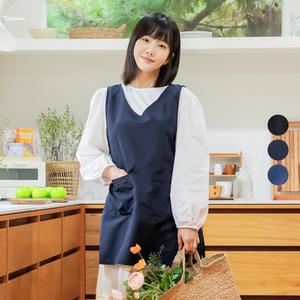 앞치마와가운 얇은 생활방수 원피스 앞치마 미용실 꽃집 네일샵 요양보호사 재활병원 AGAE356