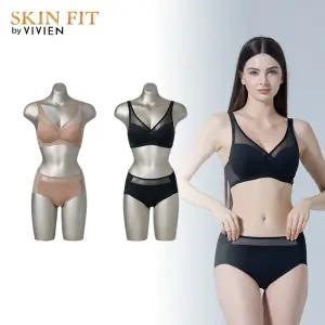 비비안 스킨핏 컴팩트누디 노와이어 브라팬티 여자속옷세트 4종