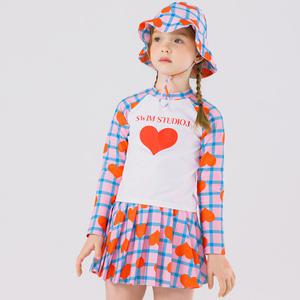 [아이러브제이] SJ.하트 주름 래쉬가드 SET SWUSW07