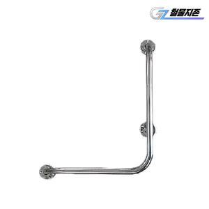 국산 스텐 L자형 안전손잡이 600x600 장애인 노인 보조 계단 난간 핸드레일 욕조 화장실