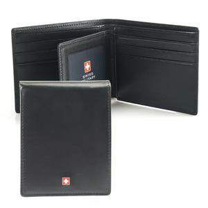 스위스밀리터리 소가죽 남성지갑 남자반지갑WA0321BKP