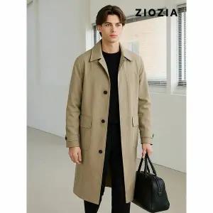 [하프클럽/지오지아]히든버튼 오버핏 코트 (AEC1CG1103)