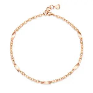 [비앤비골드] 14K/18K 웨이브 스틱 모줄 체인 발찌 NPA40213