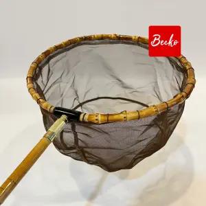 벡코 꼽기식 민물뜰채 중층 내림 원목 대나무 붕어 수공 핸드메이드 3단 카본 세트