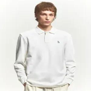 헤지스 남성 24FW [반값세일]크림 긴팔 피케 카라 티셔츠 HZTS4D431CR