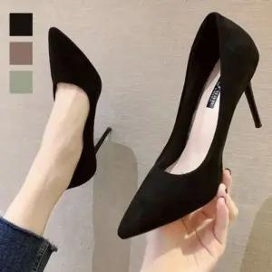 ONM 소재 여자구두 샌들 펌프스힐 높은 킬힐 스웨이드 고