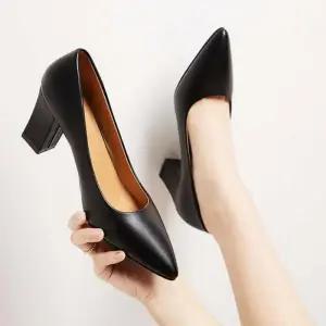 ONM 펌프스힐 여성 스틸레토 정장구두 레더 베이직