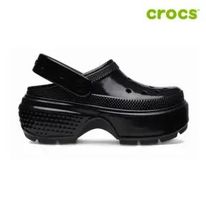 [크록스 정품] 스톰프 하이 샤인 클로그 공용샌들 209568-001