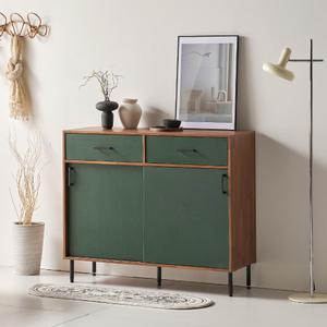 집무드 마일드 2단서랍 와이드 미닫이 슬라이딩 수납장 1200