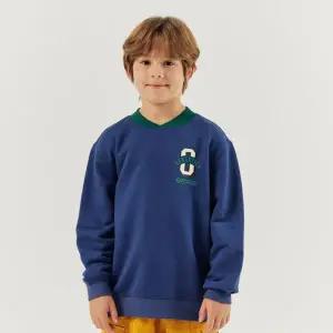 [보리보리/아웃도어프로덕츠 키즈]바시티 맨투맨 (네이비)  OD243IMM10_NVY