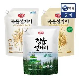 [트리오] 곡물 1.2L (우리현미/우리밀/항균설거지) x 4개