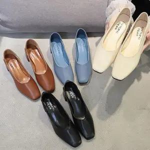 ONM 디프랜 펌프스힐 DS0093 구두 토오픈 남성 로우힐 남