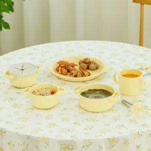 에디슨 에코젠 식기 어린이 키즈 유아 플레이트 양손컵 공기 대접 국 밥 그릇