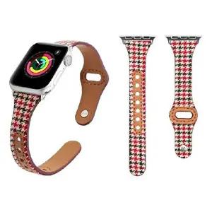 애플워치 호환 클래식 체크 스트랩 42-44-45mm레드-WC565A5