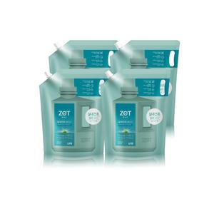 리큐 제트맥스 탈취 파워겔 멘톨 세탁세제 리필 일반드럼겸용 1.8L x 4개