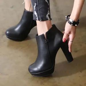 ONM 국내제작 둥근코 가보시 옆트임 통굽 여성 앵클힐