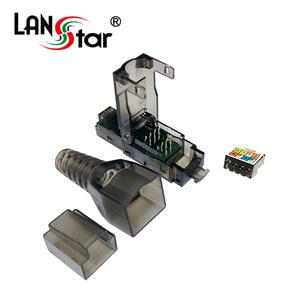 랜스타 LS-GKTOOL-UBK Tooless 모듈러콘넥터 RJ45 CAT7 UTP 8P8C 10G