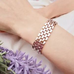 14k 로즈 브릭 팔찌