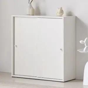 다비 3단 800 도어 슬라이딩 슬림 틈새 수납장