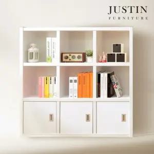 모스 도어형 3단 수납 책장 1200)