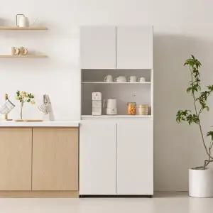 보루네오 마르체 크림 홈카페 비스포크 오브제 주방 수납장 800 BOW533C