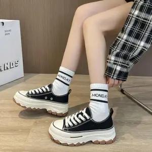 ONM 여자 캔버스 스타일 키높이 스니커즈 1P 고품질 운동