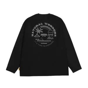 내셔널지오그래픽 N242URG640 시즌 그래픽 래쉬가드 CARBON BLACK