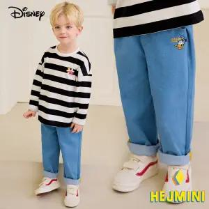[헤이미니] [디즈니]도날드덕 해피해피자수데님팬츠