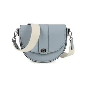 [캉골](강남점)루나 레더 하프문 크로스백 3347 블루 (KREBCB33470)
