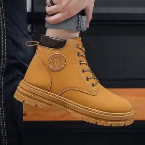 ONM 3컬러 남자 워커 겨울 기모 단화 방한 하이탑 안감